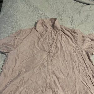 Silk light pink shirt. Size 4X.